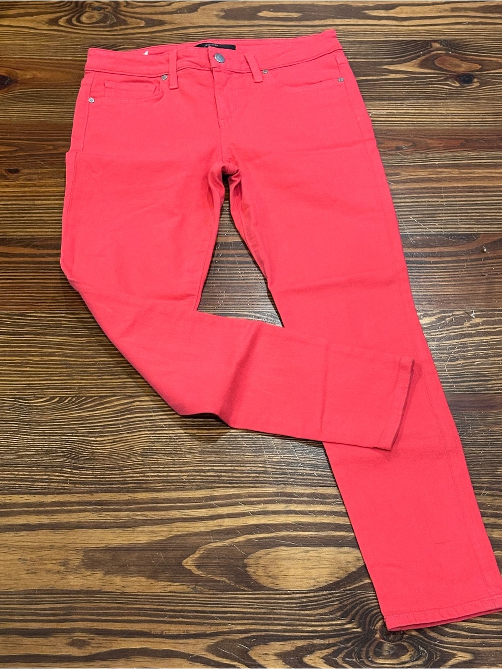 Joe's Jeans Coral Pink Skinny Stretch Jeans